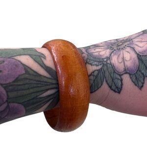 Wooden Bangle. Bracelet Size 7.25